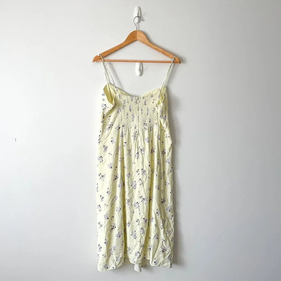 Aritzia Sunday Best Viola Midi Dress Yellow Purple XL - Picture 7 of 9